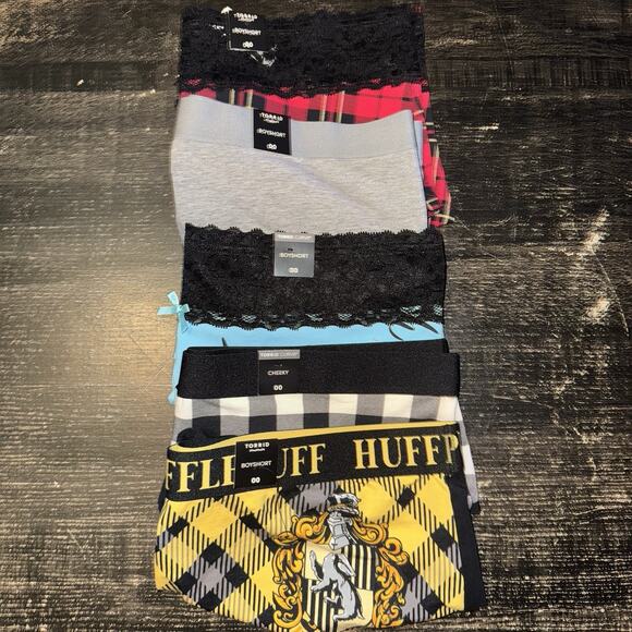 Lot of 5 Torrid Panties Size 00X 00 Boyshorts and Cheeky - Picture 1 of 7